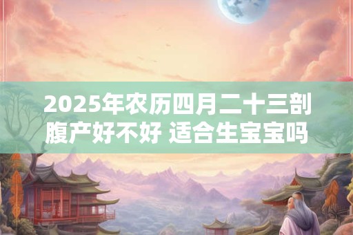 2025年农历四月二十三剖腹产好不好 适合生宝宝吗