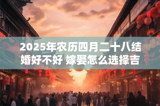 2025年农历四月二十八结婚好不好 嫁娶怎么选择吉日