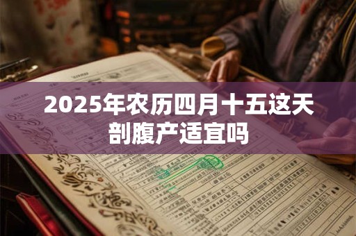 2025年农历四月十五这天剖腹产适宜吗