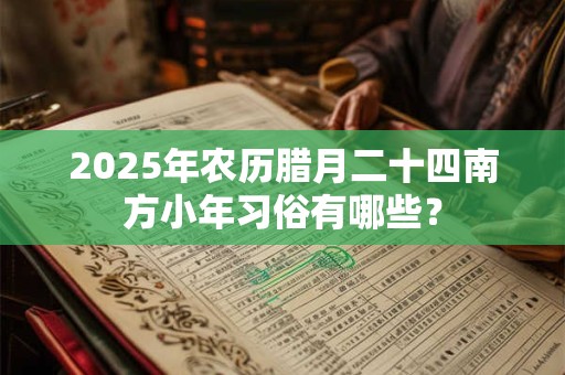 2025年农历腊月二十四南方小年习俗有哪些？