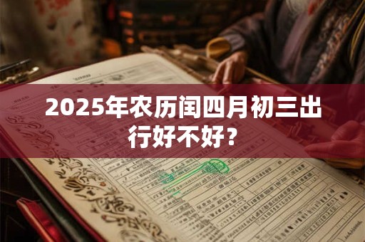 2025年农历闰四月初三出行好不好？