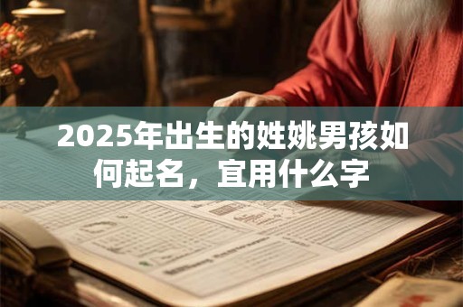 2025年出生的姓姚男孩如何起名，宜用什么字