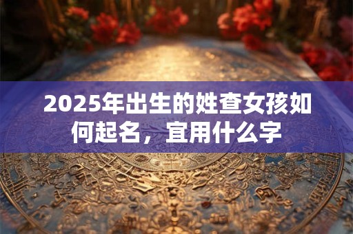 2025年出生的姓查女孩如何起名，宜用什么字