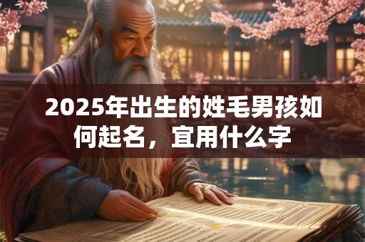 2025年出生的姓毛男孩如何起名，宜用什么字