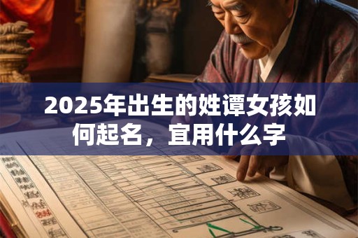 2025年出生的姓谭女孩如何起名，宜用什么字