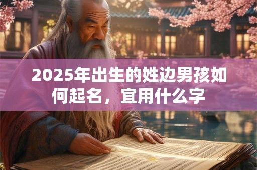 2025年出生的姓边男孩如何起名，宜用什么字