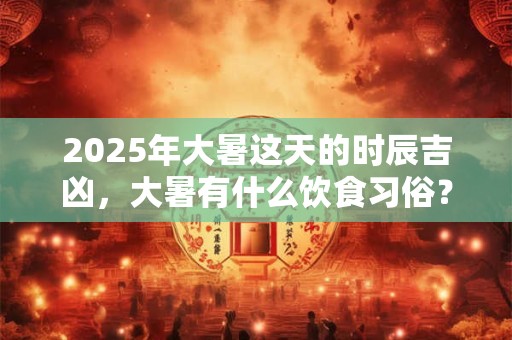 2025年大暑这天的时辰吉凶，大暑有什么饮食习俗？