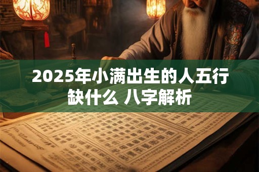 2025年小满出生的人五行缺什么 八字解析