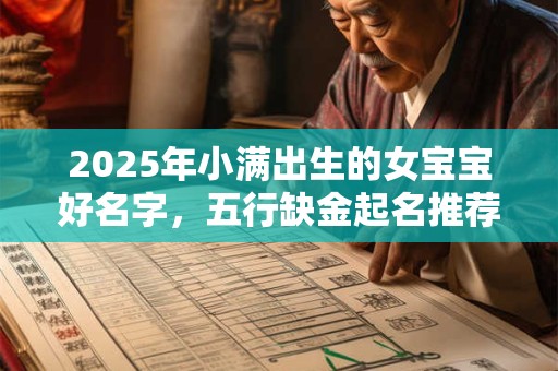 2025年小满出生的女宝宝好名字，五行缺金起名推荐