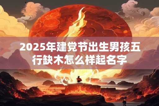 2025年建党节出生男孩五行缺木怎么样起名字