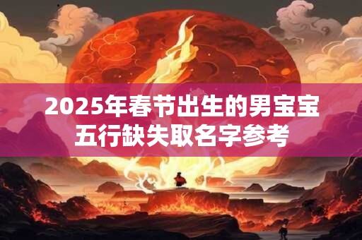 2025年春节出生的男宝宝五行缺失取名字参考