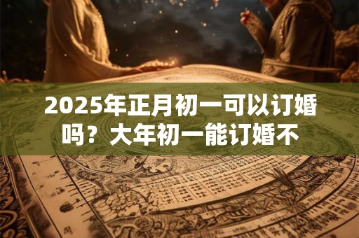 2025年正月初一可以订婚吗？大年初一能订婚不