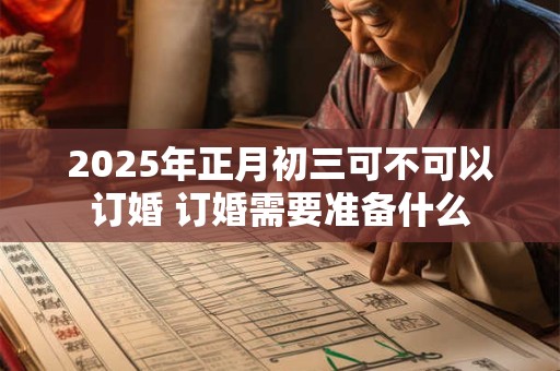 2025年正月初三可不可以订婚 订婚需要准备什么