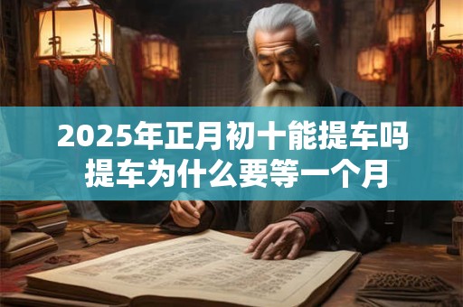 2025年正月初十能提车吗 提车为什么要等一个月