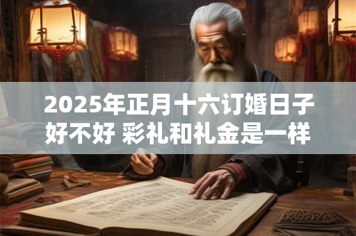 2025年正月十六订婚日子好不好 彩礼和礼金是一样的吗