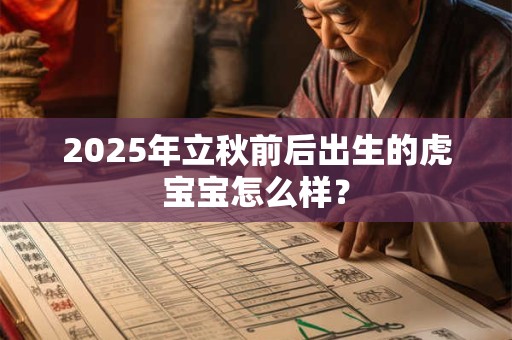 2025年立秋前后出生的虎宝宝怎么样？