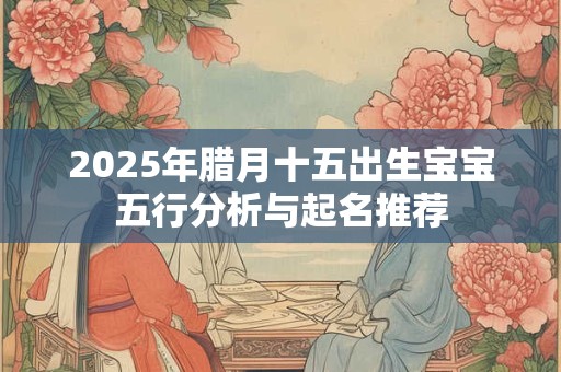 2025年腊月十五出生宝宝五行分析与起名推荐