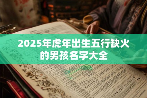 2025年虎年出生五行缺火的男孩名字大全