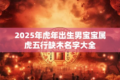 2025年虎年出生男宝宝属虎五行缺木名字大全