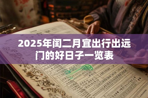 2025年闰二月宜出行出远门的好日子一览表