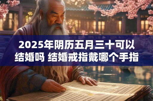 2025年阴历五月三十可以结婚吗 结婚戒指戴哪个手指