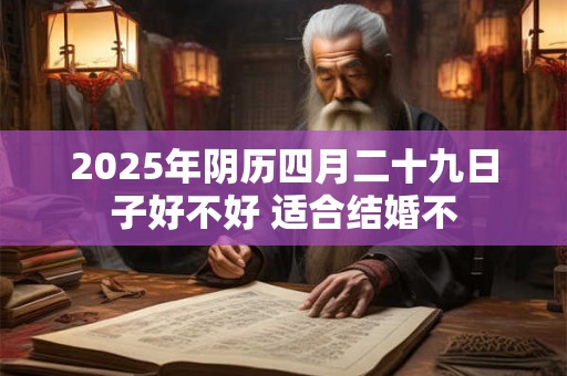 2025年阴历四月二十九日子好不好 适合结婚不