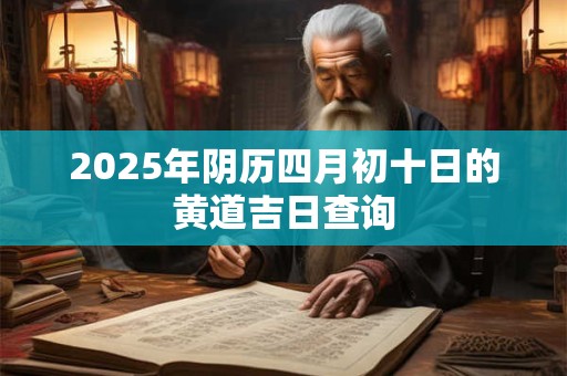 2025年阴历四月初十日的黄道吉日查询