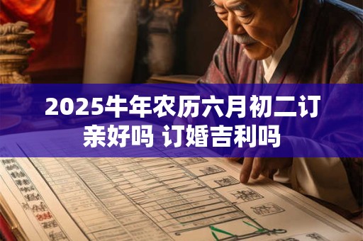2025牛年农历六月初二订亲好吗 订婚吉利吗