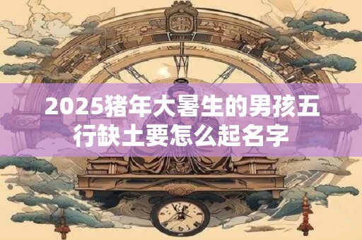 2025猪年大暑生的男孩五行缺土要怎么起名字