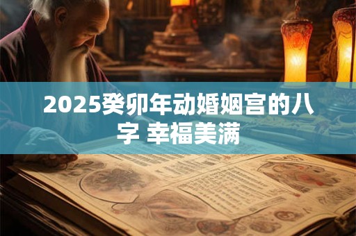 2025癸卯年动婚姻宫的八字 幸福美满