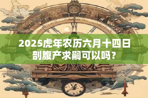 2025虎年农历六月十四日剖腹产求嗣可以吗？