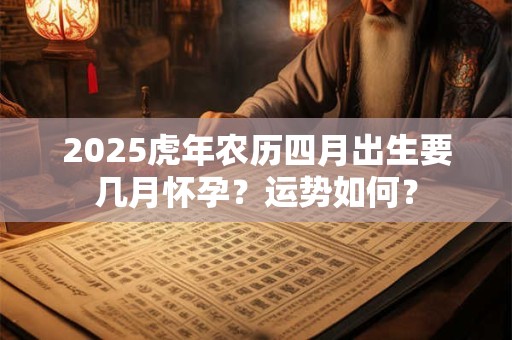 2025虎年农历四月出生要几月怀孕？运势如何？