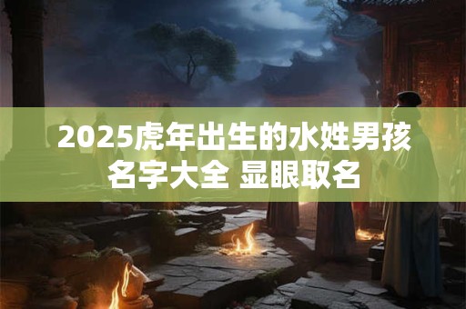 2025虎年出生的水姓男孩名字大全 显眼取名