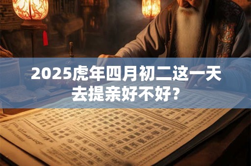 2025虎年四月初二这一天去提亲好不好？