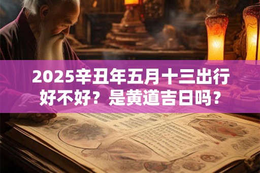 2025辛丑年五月十三出行好不好？是黄道吉日吗？