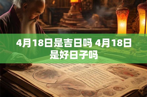4月18日是吉日吗 4月18日是好日子吗