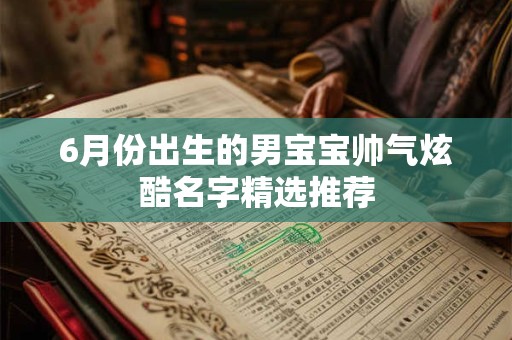 6月份出生的男宝宝帅气炫酷名字精选推荐