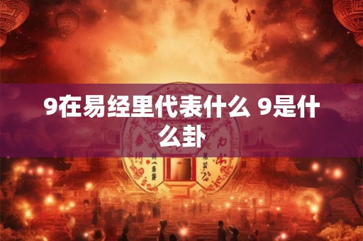 9代表的吉祥意义 易经中数字1到9的含义