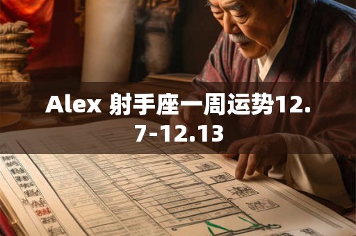 Alex 射手座一周运势8.26-9.1
