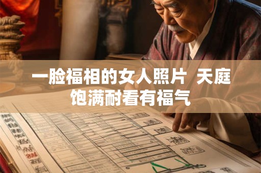 一脸福相的女人照片  天庭饱满耐看有福气