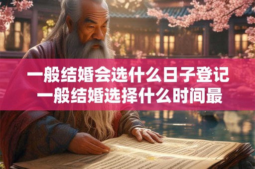一般结婚会选什么日子登记 一般结婚选择什么时间最好