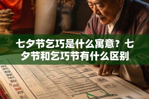 七夕节乞巧是什么寓意？七夕节和乞巧节有什么区别