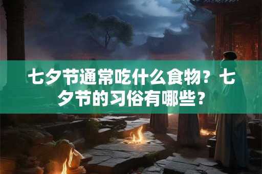七夕节通常吃什么食物？七夕节的习俗有哪些？