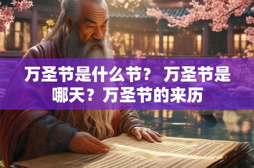 万圣节是什么节？ 万圣节是哪天？万圣节的来历