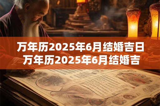 详细阅读:万年历2025年6月结婚吉日 万年历2025年6月结婚吉日 万年历2025年6月结婚吉日 万年历2025年6月结婚吉日