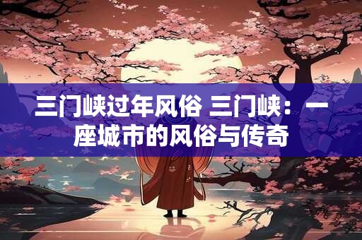 三门峡过年风俗 三门峡：一座城市的风俗与传奇