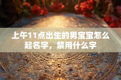 上午11点出生的男宝宝怎么起名字，禁用什么字