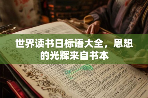 世界读书日标语大全，思想的光辉来自书本
