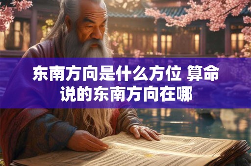 东南方向是什么方位 算命说的东南方向在哪