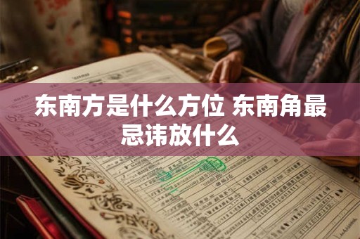 东南方是什么方位 东南角最忌讳放什么